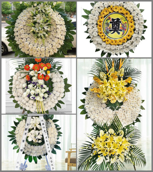 安徽六安市霍邱县城西湖乡城西湖村花圈速递